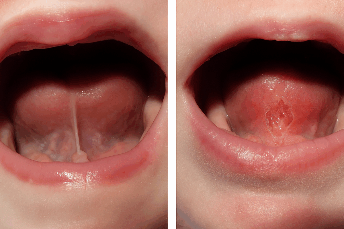 Frenectomy Before and After - Tongue Tie surgery results